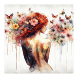 Butterfly Profile In Bloom (Print Only) thumbnail