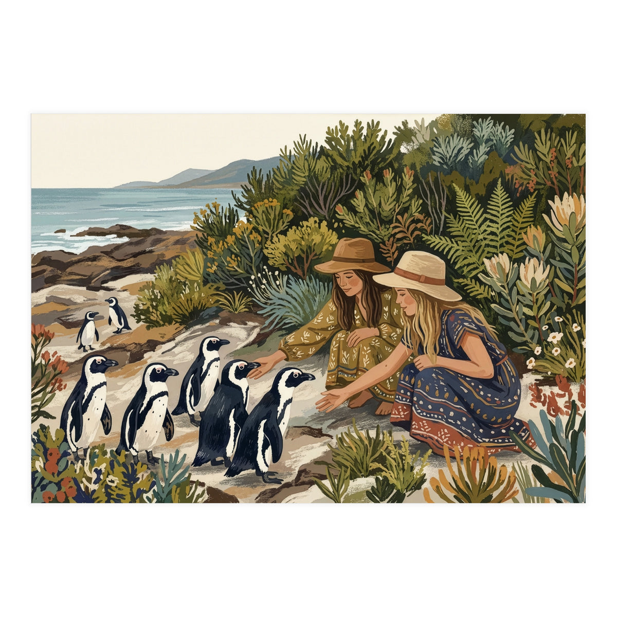 Penguin Coast Encounter (Print Only)