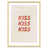Kiss Kiss Kiss Love Typography thumbnail