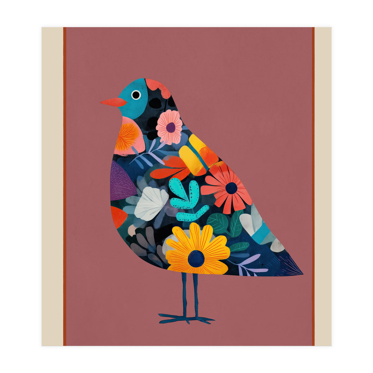 Floral Bird II (Print Only)
