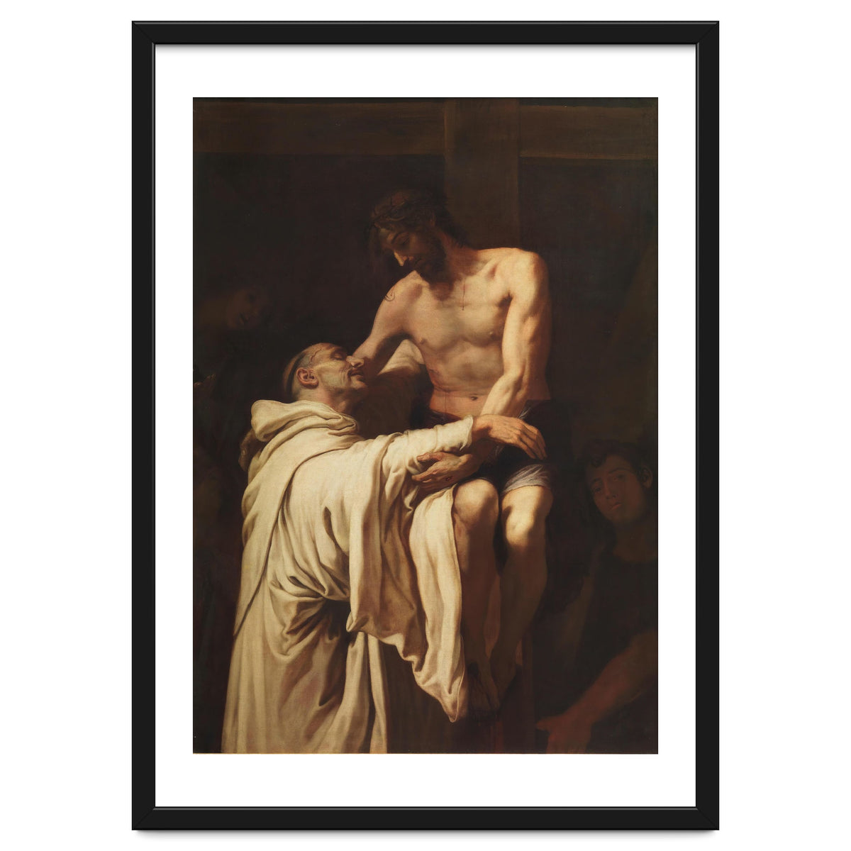 Francisco Ribalta / 'Christ Embracing Saint Bernard', ca.  1626, Spanish School, Oil on canvas.