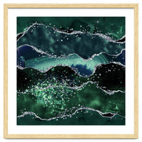 Emerald Glitter Agate Texture 05
