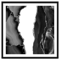 Black & Silver Agate Texture 07