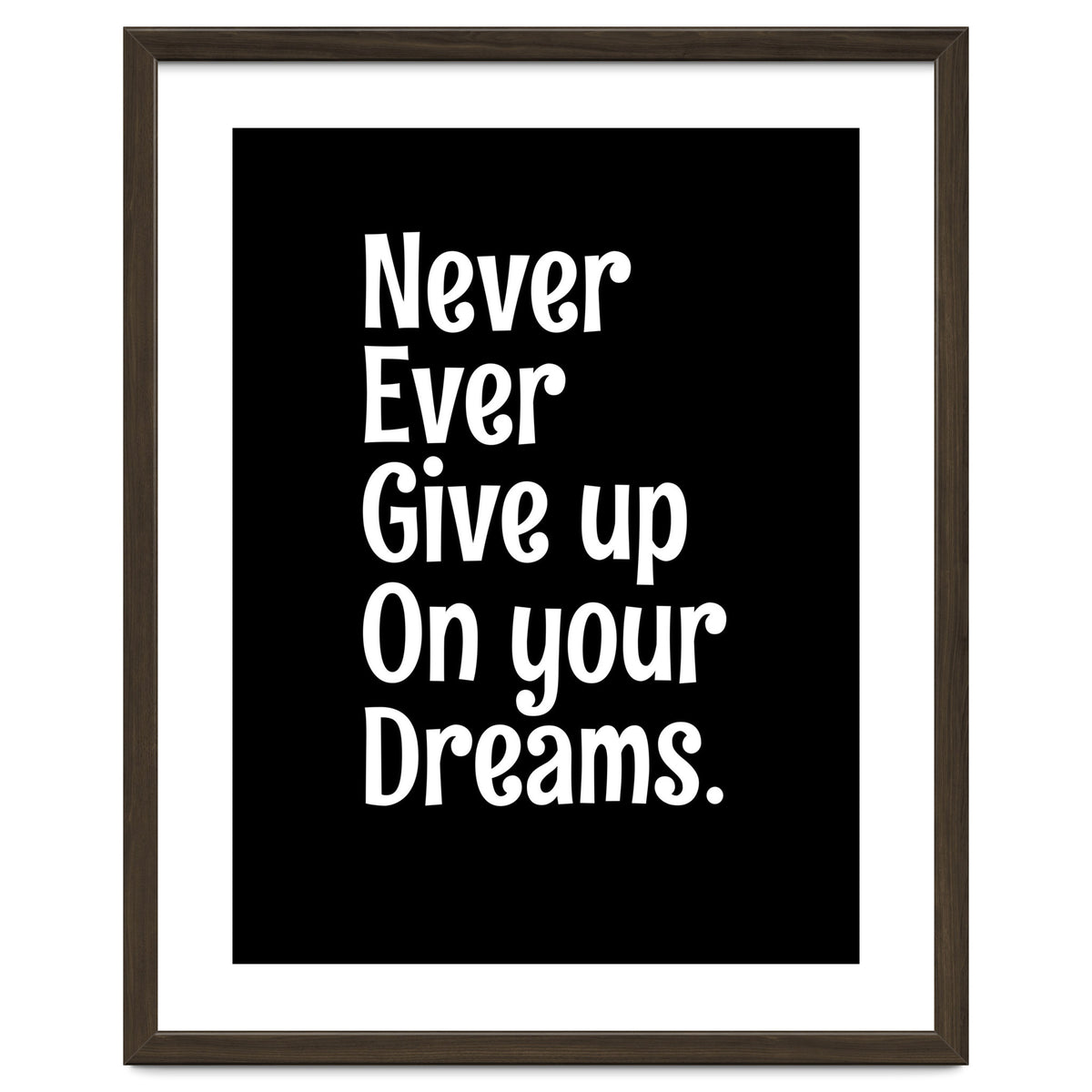 Never Ever Give On Your Dreams