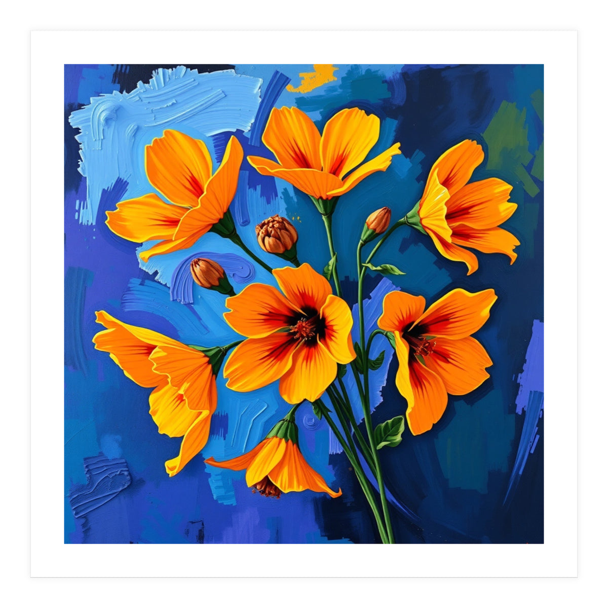 Elegant Flowers (Print Only)