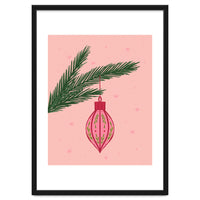 Christmas Globe with tree branch