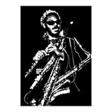 Rahsaan Roland Kirk American Jazz Multi-Instrumentalist in Grayscale (Print Only) thumbnail