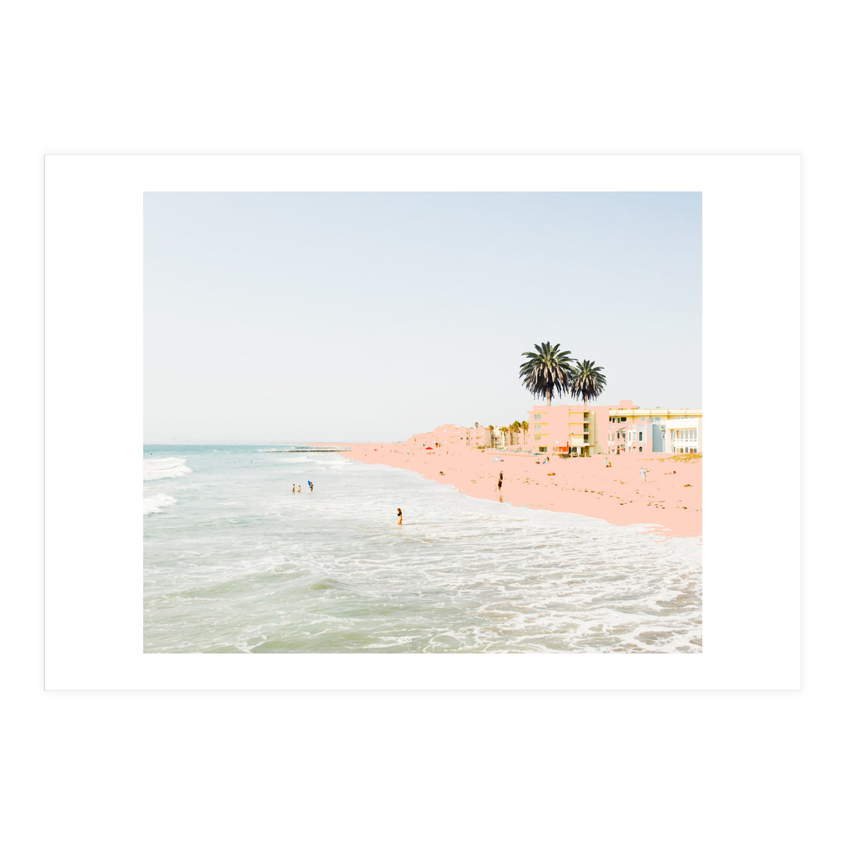 Pink Beach #society6 #decor #buyart (Print Only)