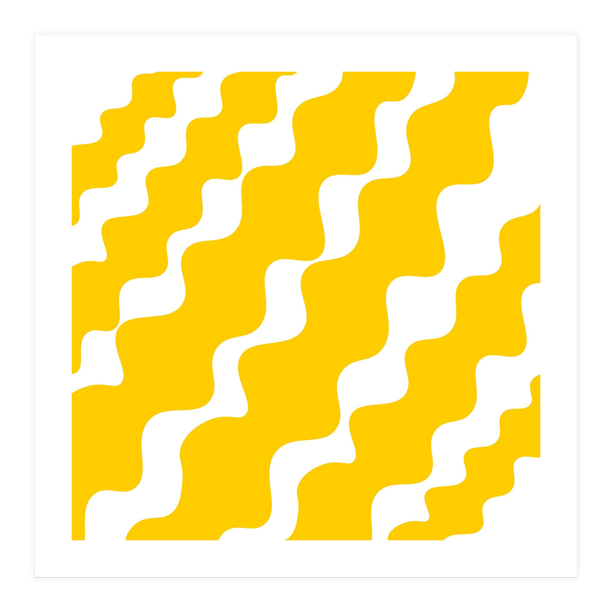 Yellow Wavy Pattern (Print Only)