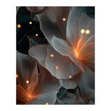 Ethereal Glowing Flora: Abstract Translucent Petals (Print Only) thumbnail