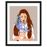 The Becoming, Nature Plants Bohemian Woman, Botanical Modern Mindful Self Care Self Love Positivity thumbnail