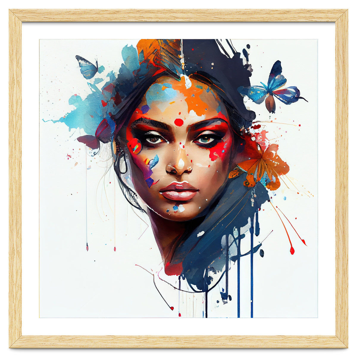 Aerial Bloom Hindu Portrait