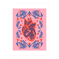 Floral Anatomical Heart (Print Only)