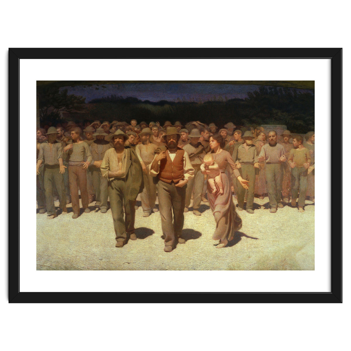 Giuseppe Pellizza da Volpedo / 'The Fourth State', 1901, Oil on canvas, 293 × 545 cm.