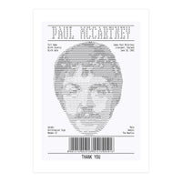 Receipt Art Paul Mc Cartney (Print Only)