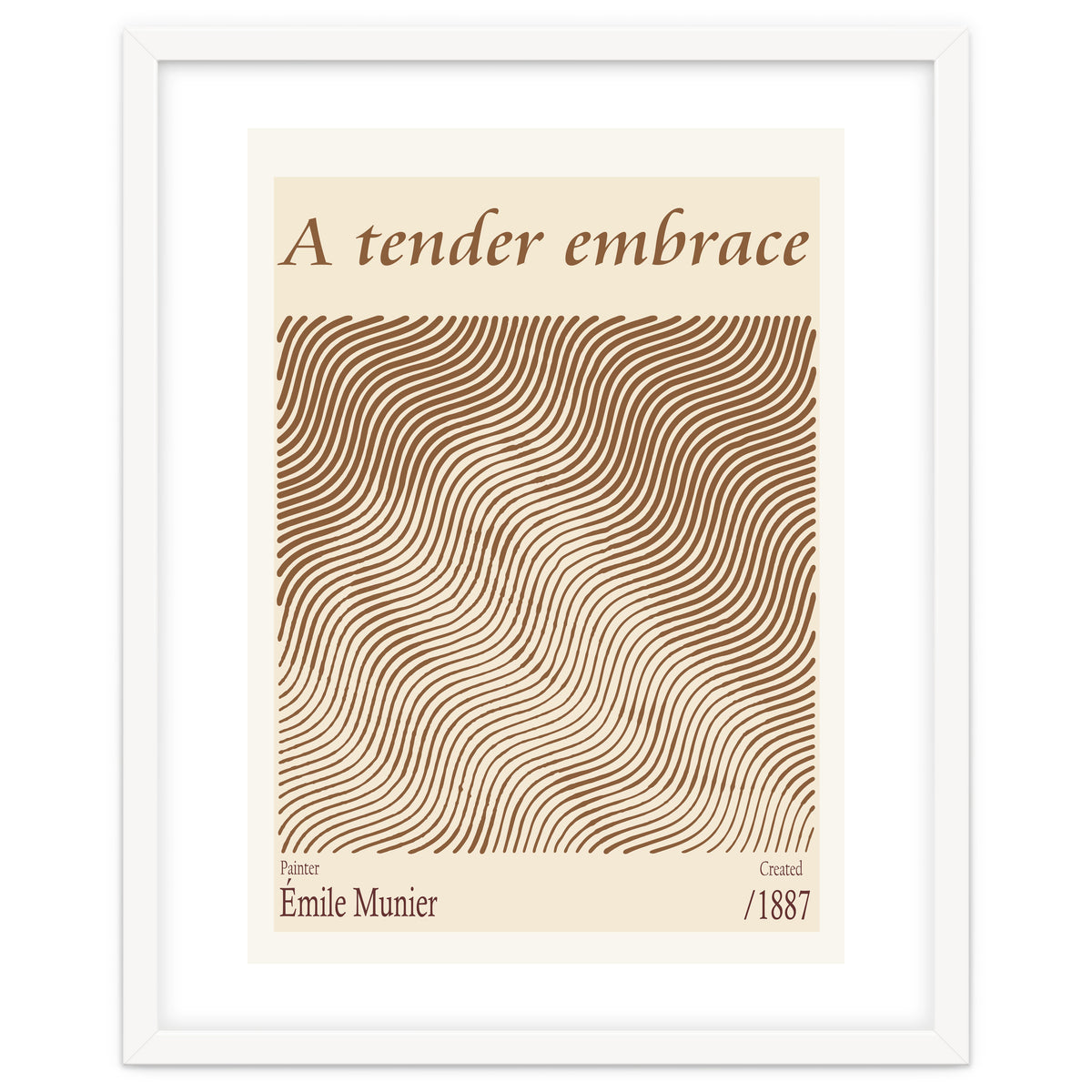 A Tender Embrace – Émile Munier (1887)