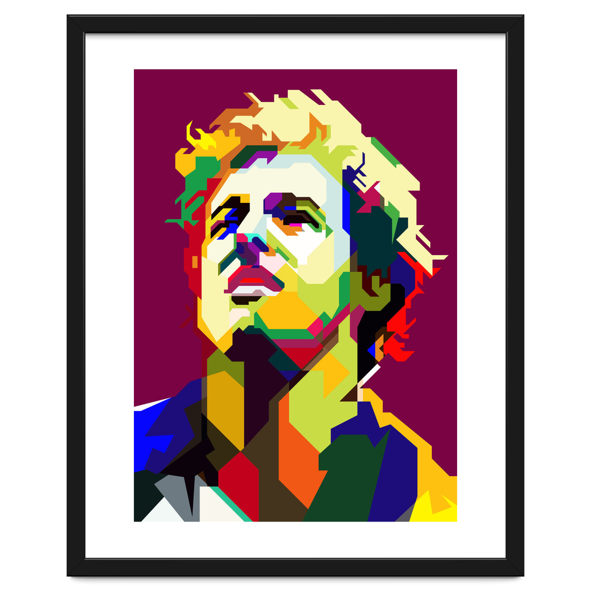Bruce Springsteen Pop Art WPAP