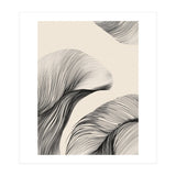 Black And White Flowing Lines Organic Shapes  (Print Only) thumbnail