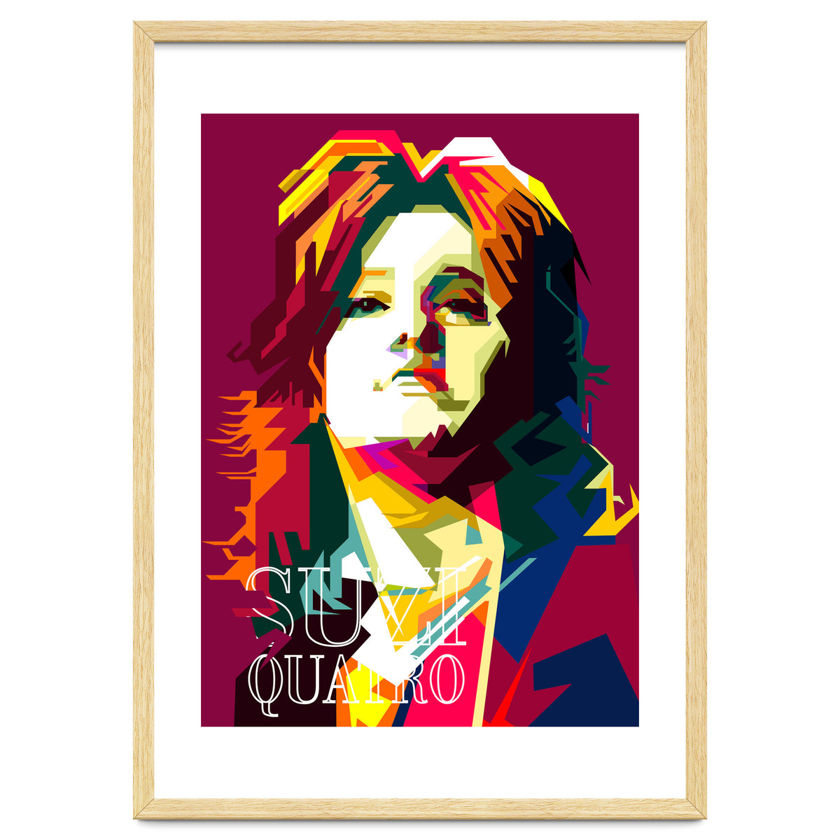 Suzi Quatro Blues Singer Pop Art WPAP