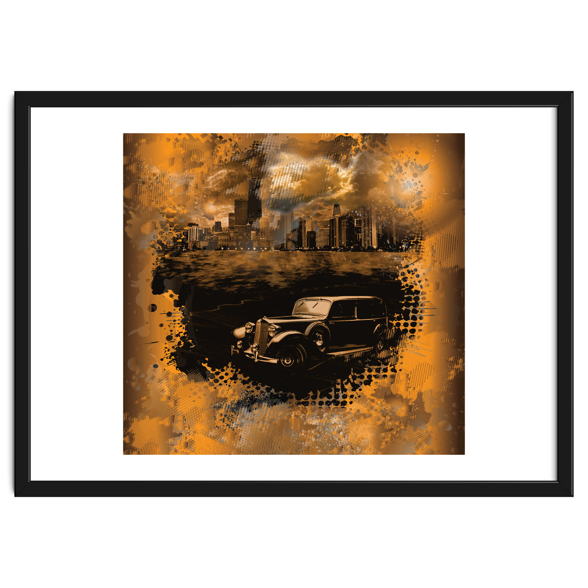 Chicago Waterfront Monochrome