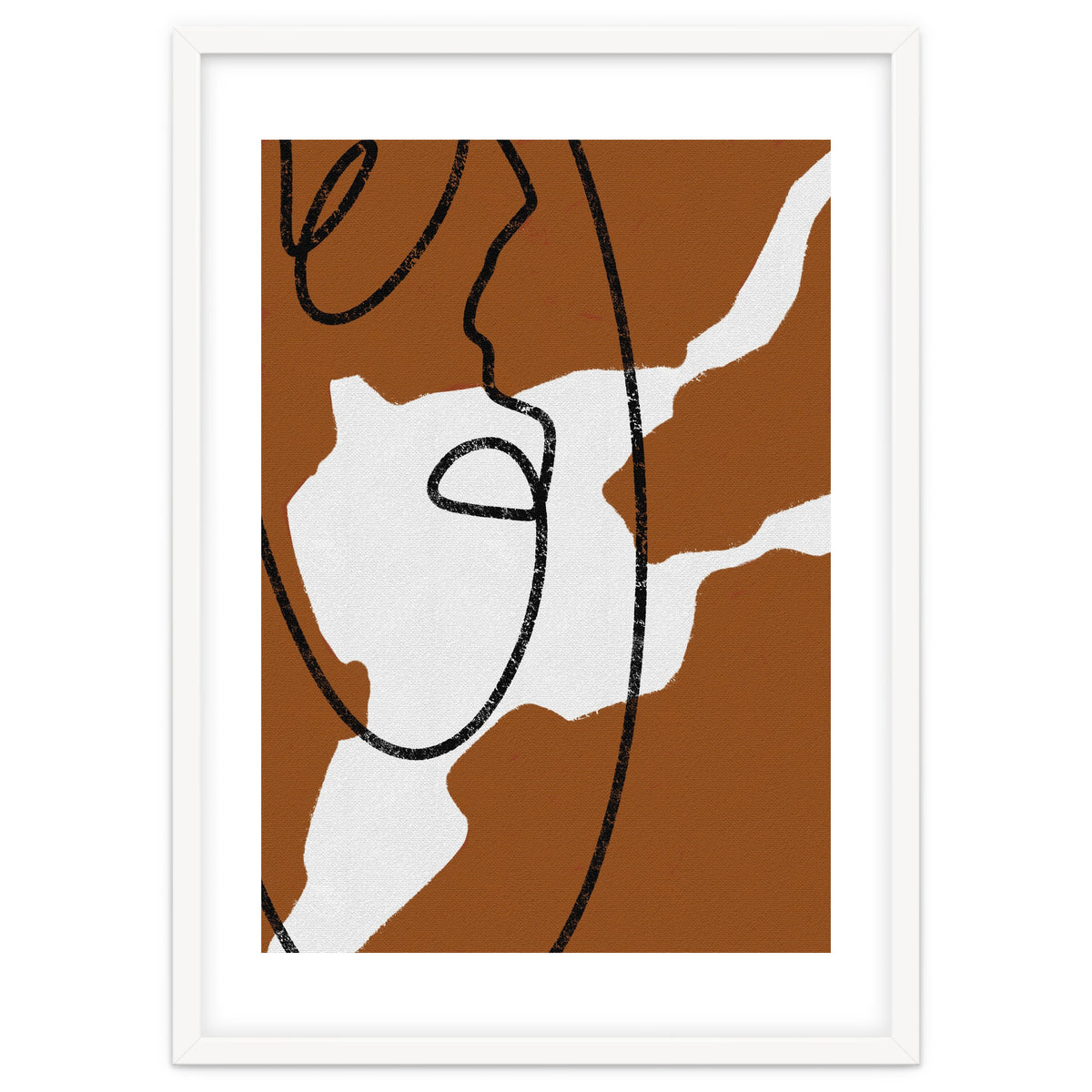 Abstract Brown and Black Lines