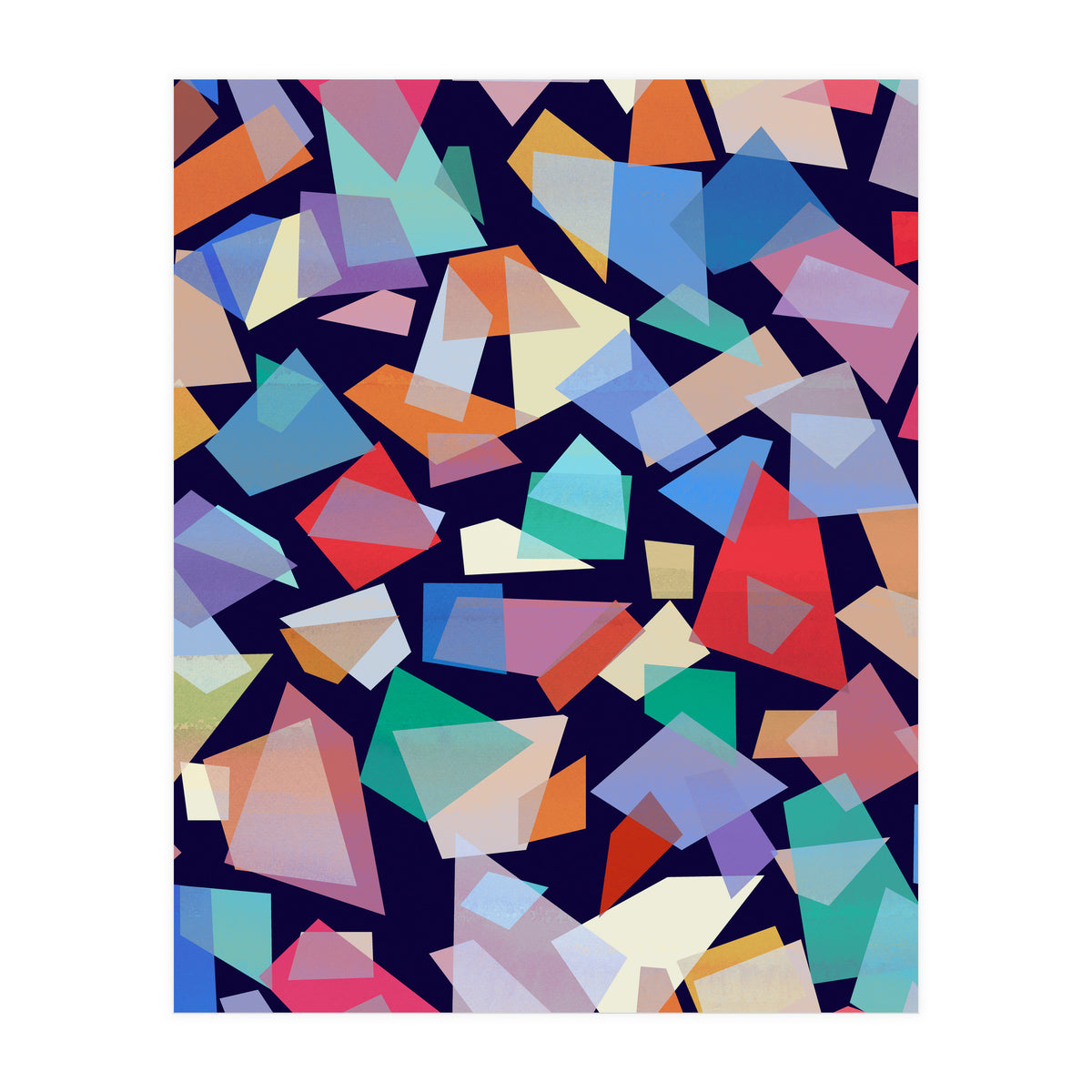 Geometric Squares Collage (Print Only)