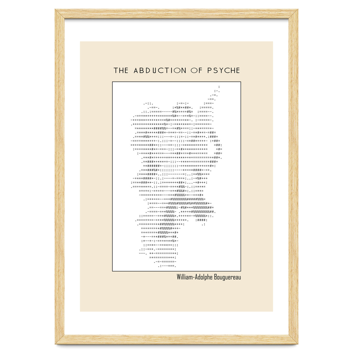 The Abduction of Psyche (1895) – William-Adolphe Bouguereau (ascii art)