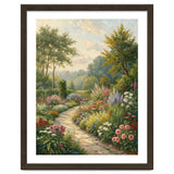 Enchanted English Cottage Garden Oil Painting thumbnail