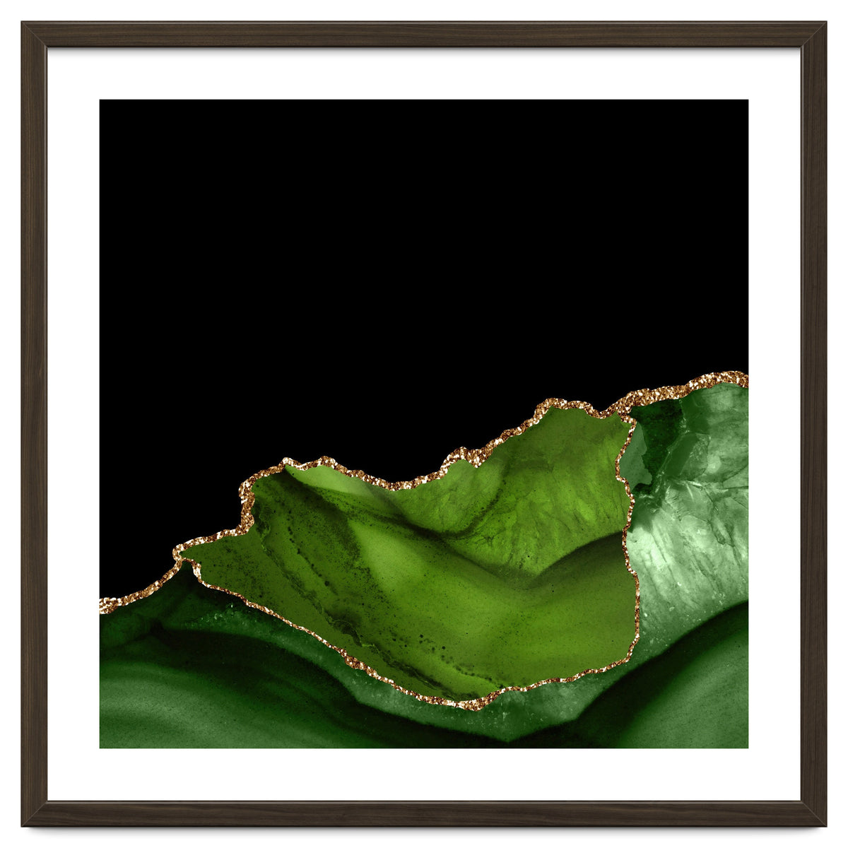 Green & Gold Agate Texture 06