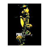 Phil Woods American Jazz Saxophonist Legend (Print Only)