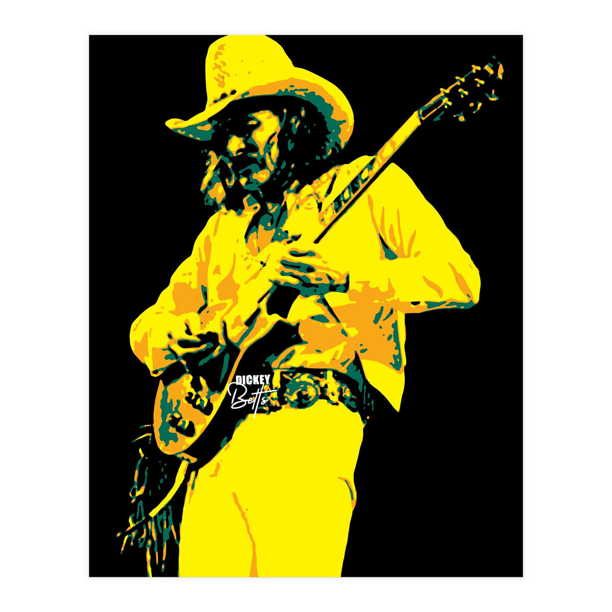 Dickey Betts American Rock Guitarist Legend (Print Only)