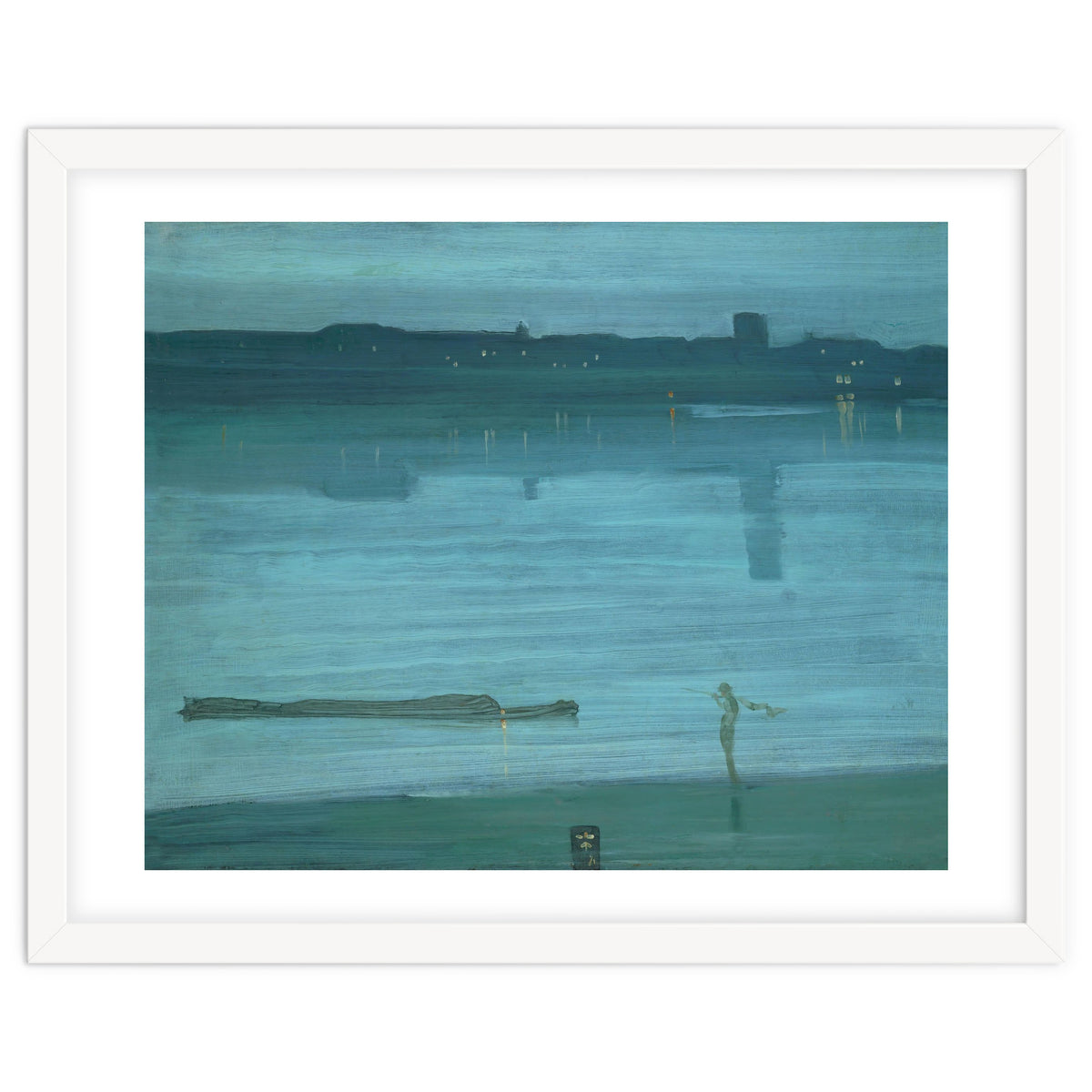 Nocturne, Blue and Silver: Chelsea, 1871 Canvas, 50,2 x 60,8 cm.