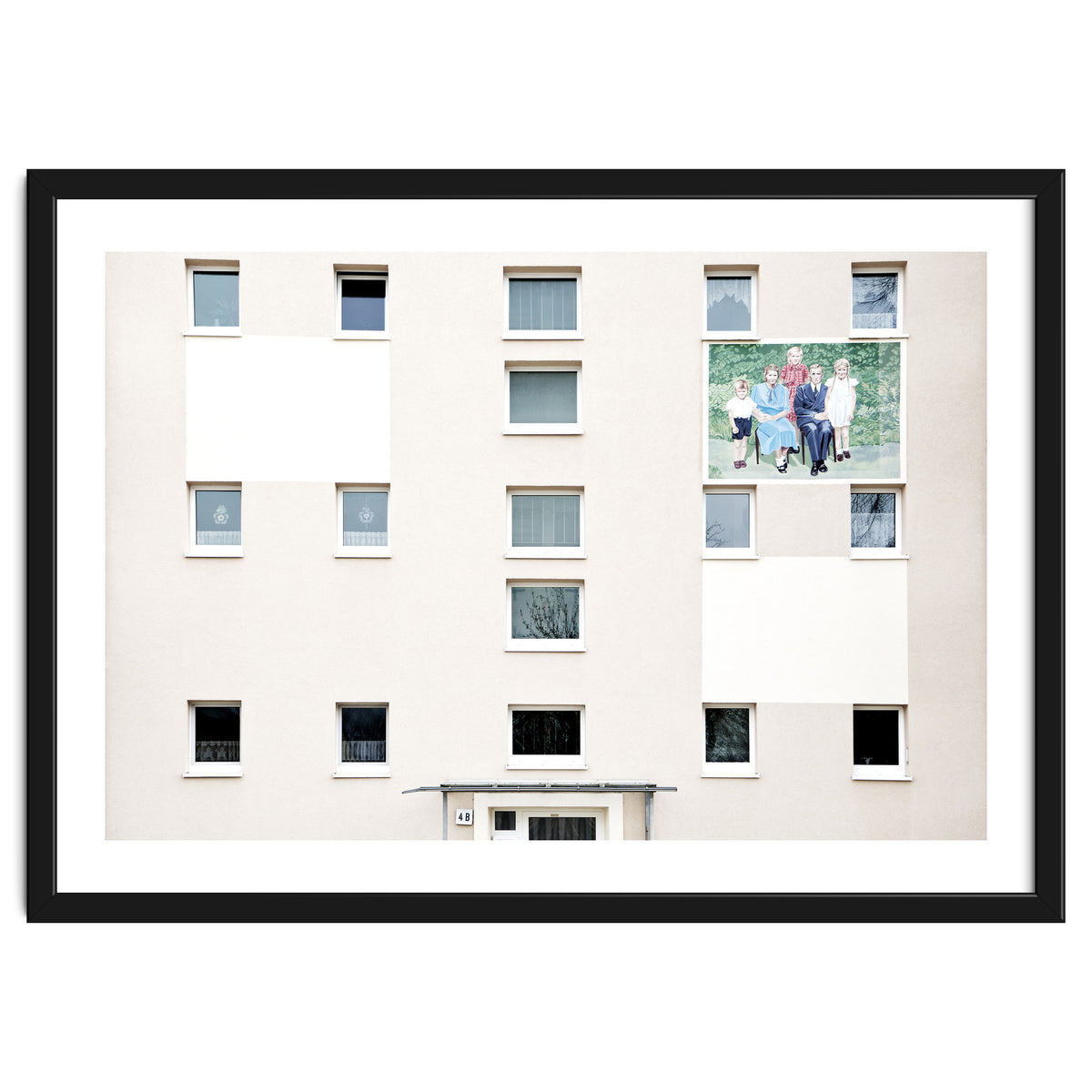 Family Painting on the wall of the residential