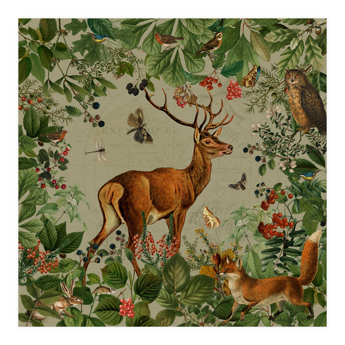 Nostalgic autumn guardians of the forest 3 (Print Only)