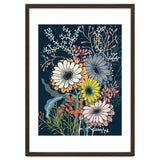 Springtime daisies dark blue thumbnail