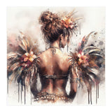 Ornate Floral Back Portrait (Print Only) thumbnail