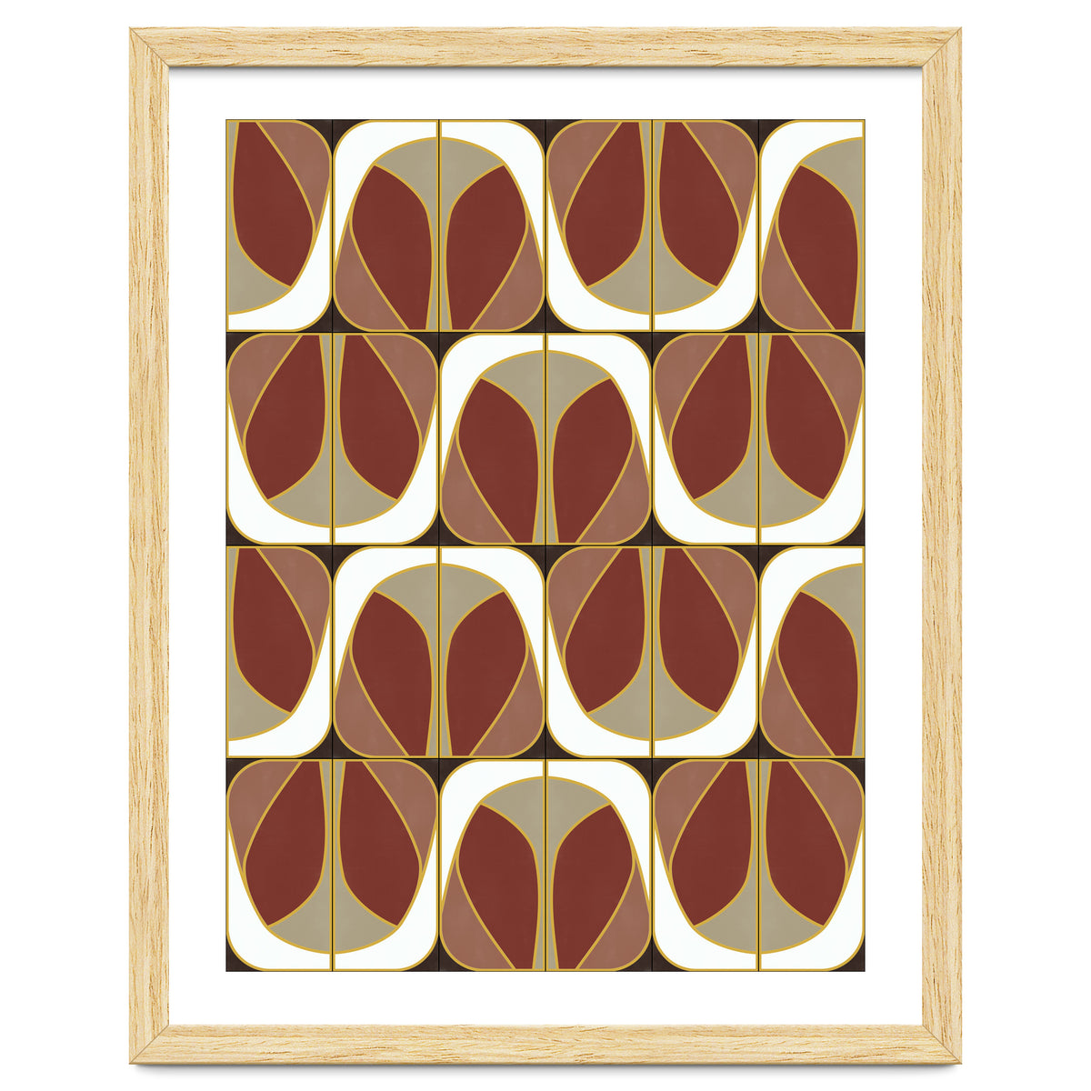 Umber Deco Mixed Tiles