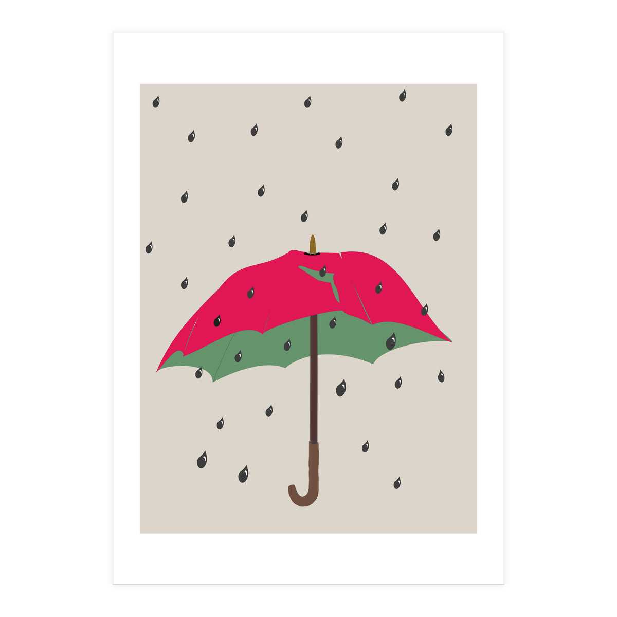 Watermelon Umbrella (Print Only)