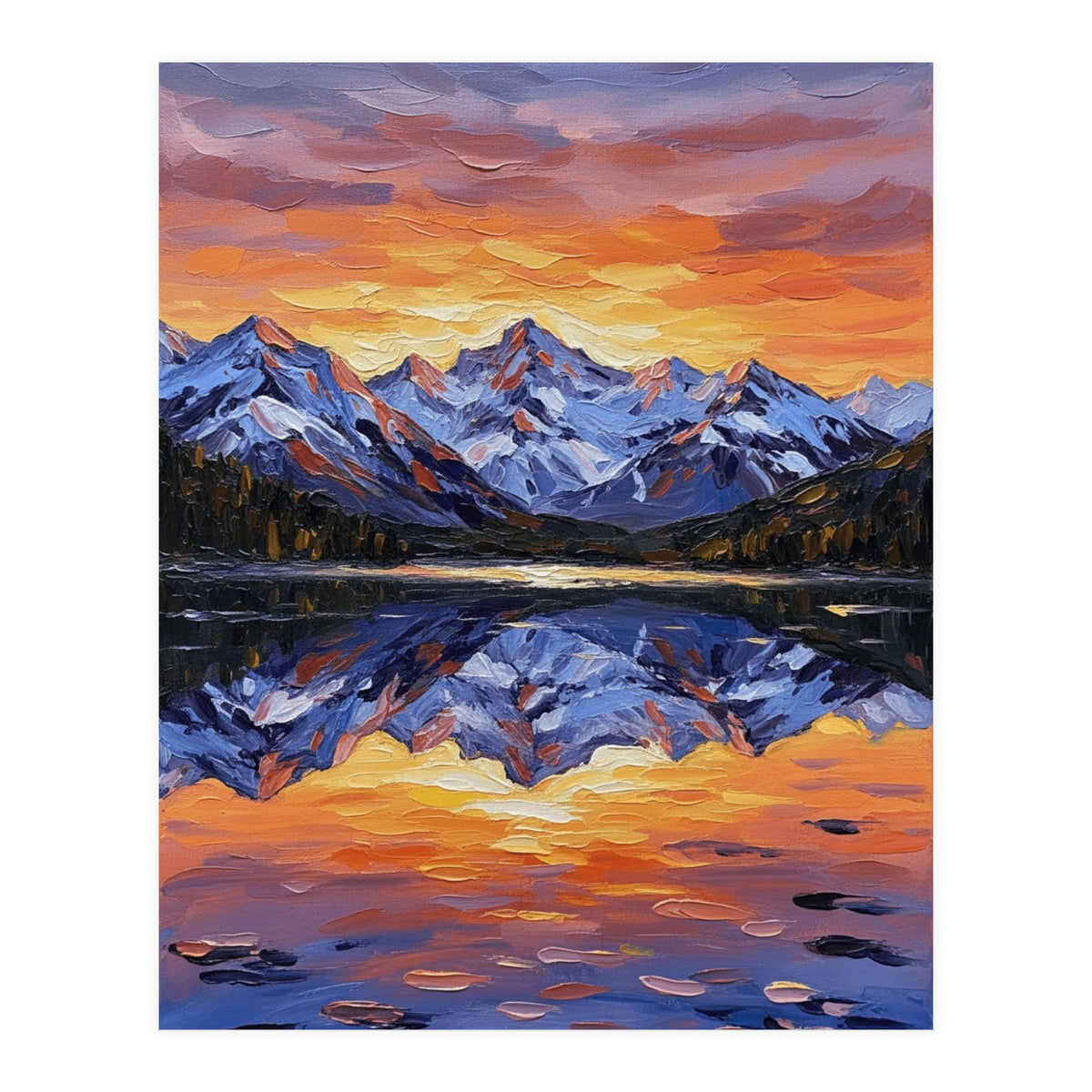 Alpenglow Reflections (Print Only)