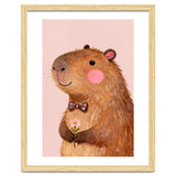 Capybara Kindergarten Nursery Art thumbnail