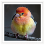 Beautiful Bird With Vibrant Orange And Yellow Plumage thumbnail