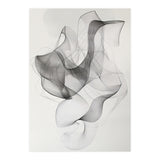 Abstract Black And White Swirling Lines Art (Print Only) thumbnail