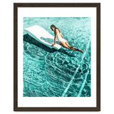 Pool Day | Summer Swimming Swim Fashion | Bath Vacation Relax Self Care Watercolor Painting thumbnail