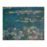 Les Nympheas, green reflections-water lillies, green reflections. Canvas. Inv. 20102. (Print Only)