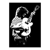 Pat Metheny American Jazz Musician in Monochrome (Print Only)