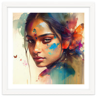 Butterfly Whisper Hindu Portrait