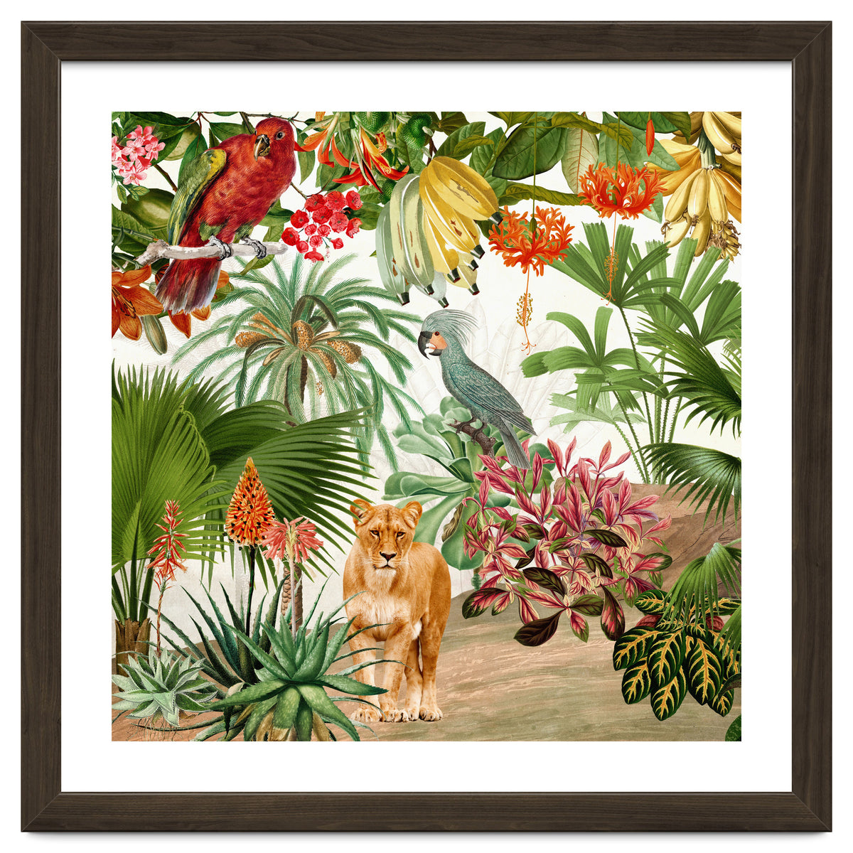 Vintage Tropical Jungle Paradise