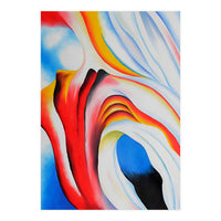 Georgia O’Keeffe – Music, Pink and Blue (1918) | Abstract Modernist Harmony of Color and Emotion (Print Only)