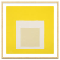 JOSEF ALBERS - HOMAGE TO THE SQUARE YELLOW WHITE