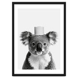 Koala, Toilet Paper Crown, Cute Animal Bathroom Art thumbnail